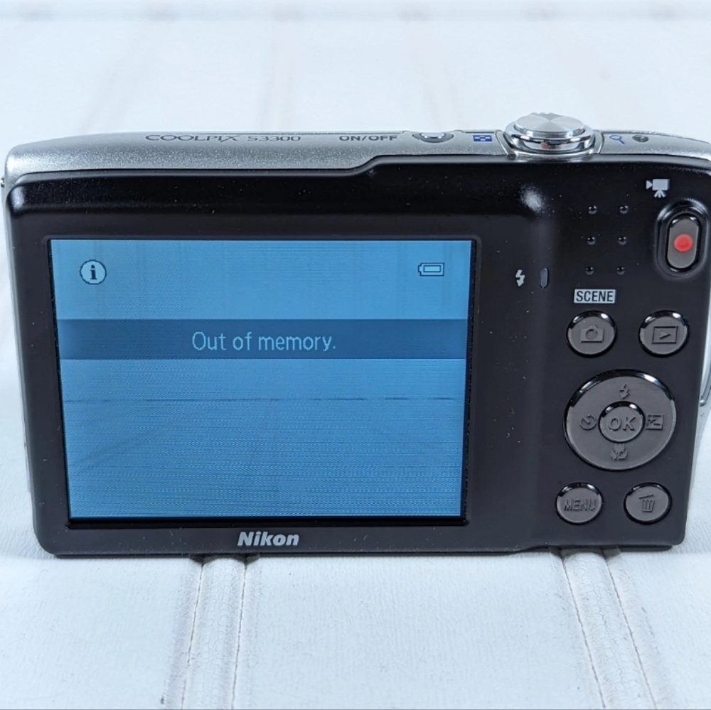 Nikon Coolpix S3300 16.0 Megapixels 6x Zoom Digital Camera With Battery - Picture 2 of 4